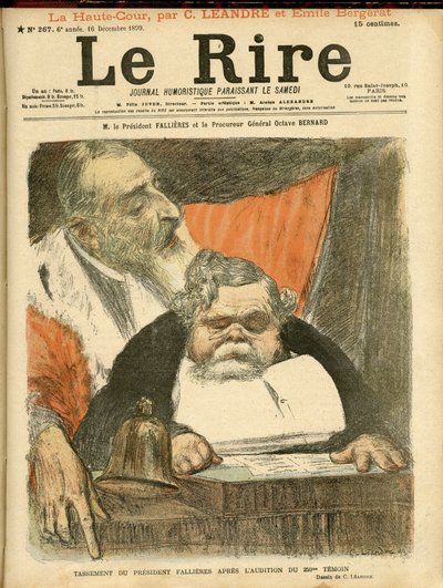 Le Rire」の表紙に描かれたシャルル・レアンドル（1862-1934）のイラスト 作： Charles Leandre