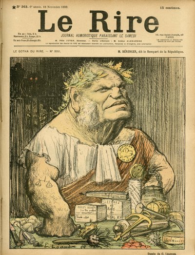 Le Rire』263号の表紙に描かれたシャルル・レアンドル（1862-1934）のイラスト 作： Charles Leandre