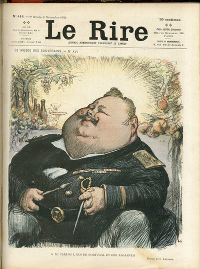 シャルル・ルアンドル（1862-1934）のイラストを『Le Rire』418号の表紙に使用。 作： Charles Leandre