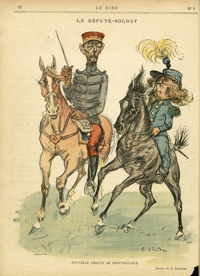 Le Rire』に掲載されたシャルル・レアンドル（1862-1934）のイラスト 作： Charles Leandre