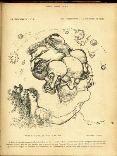 Le Rire』に掲載されたシャルル・レアンドル（1862-1934）のイラスト 作： Charles Leandre