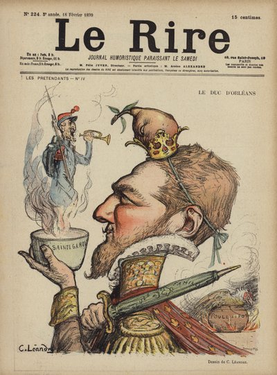Le Duc DOrleans、ルリールのイラスト 作： Charles Leandre