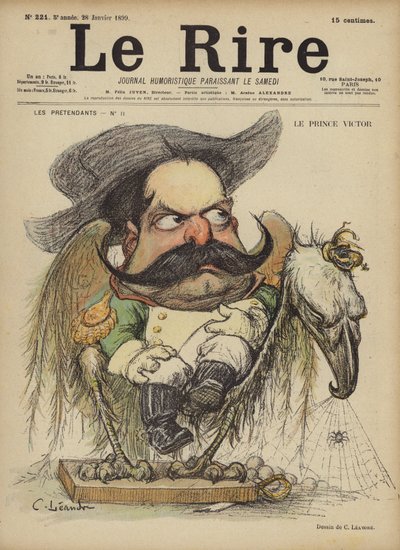 ビクター王子、ル・リールのイラスト 作： Charles Leandre