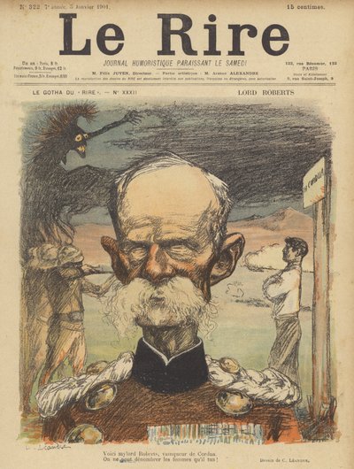 ロバーツ卿、ルリールのイラスト 作： Charles Leandre