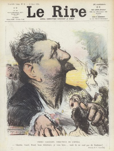 パリオペラ監督、ペドロゲイルハルト。ル・リールのイラスト 作： Charles Leandre
