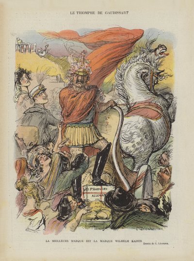 1905年のモロッコ危機の風刺。ルリールのイラスト 作： Charles Leandre