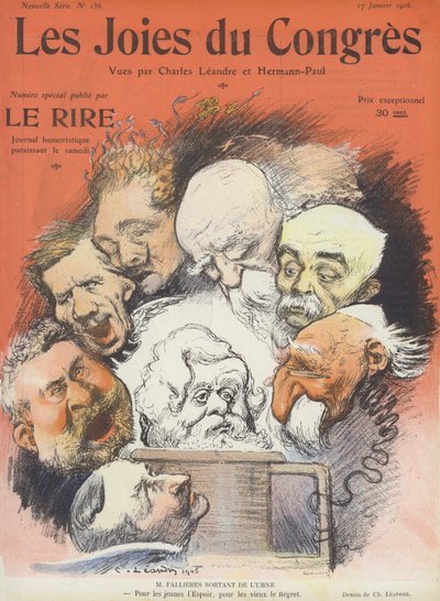 議会の喜び。ル・リールのイラスト 作： Charles Leandre