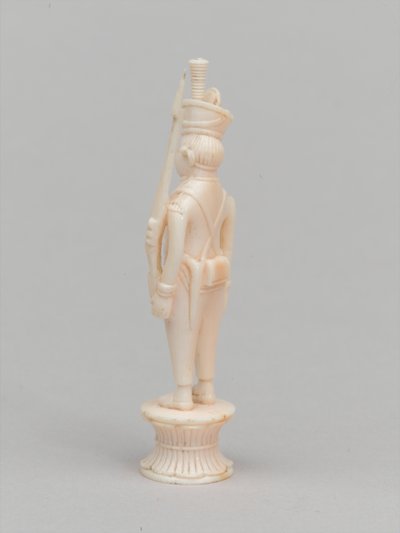 白いポーン、チェスの駒、インド、1820年頃 作： Charles Leandre