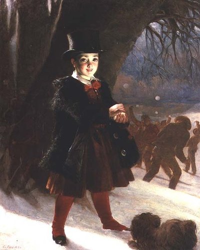学校からの帰り道、ある冬の日 作： Charles Lees