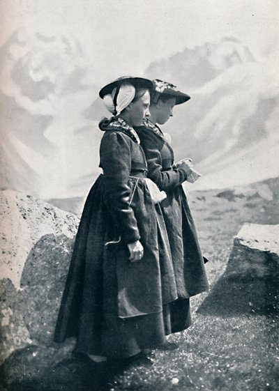 1912年にスイス人女性2人 作： Charles Lefebure