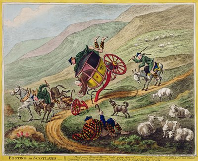 スコットランドでの投稿、Hannah Humphreyによる発行、1805年（手描きのエッチング） 作： Charles Lorraine Smith