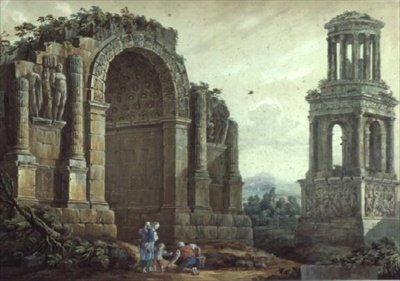 聖レミーの凱旋門 作： Charles Louis Clerisseau