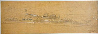 ベルギー王室の別荘を含むオステンドの砂丘の変化のためのデザイン 作： Charles Louis Girault