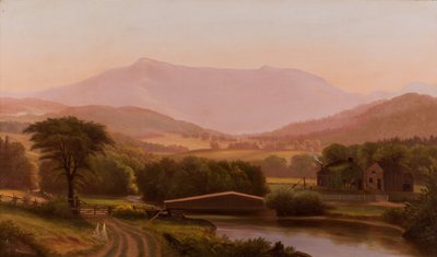 マンスフィールド山、バーモント、1850-1890 作： Charles Louis Heyde