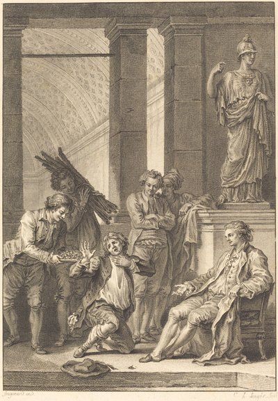 農民 作： Charles Louis Lingée after Jean Honoré Fragonard