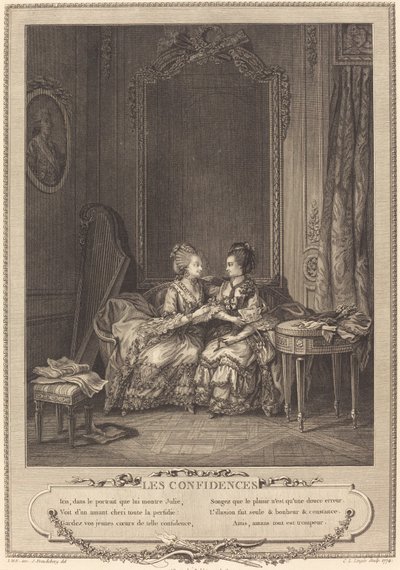 自信 作： Charles Louis Lingée after Sigmund Freudenberger