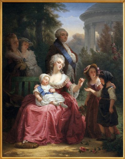 トリアノンのフランス王室、1860年頃 作： Charles Louis Lucien Muller