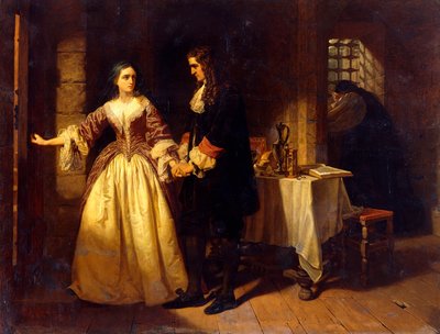 1683年のウィリアム卿とレイチェルラッセル夫人の別れ 作： Charles Lucy