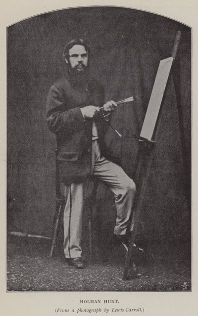 ホルマン・ハント（モノクロ写真 作： Charles Lutwidge Dodgson