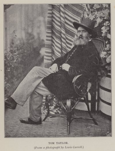 トム・テイラー（モノクロ写真 作： Charles Lutwidge Dodgson