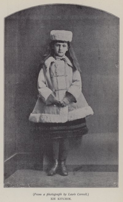 謝吉祥（モノクロ写真 作： Charles Lutwidge Dodgson