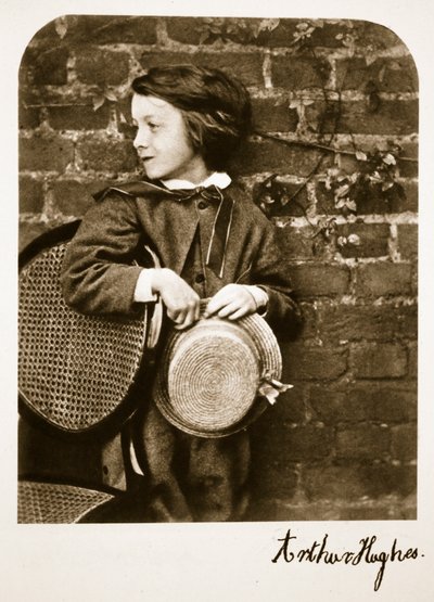 アーサー・ヒューズ・ジュニア、1863年10月12日（セピア写真） 作： Charles Lutwidge Dodgson