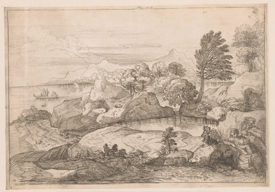 聖家族のある風景 作： Charles Macé (attributed to)