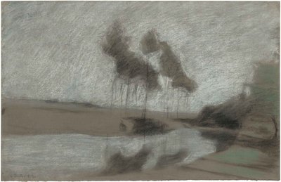 神秘的な風景、1894 年。 作： Charles Marie Dulac