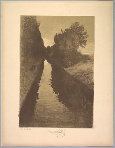 風景の組曲: 風景、プレート 1、発言、魚 作： Charles Marie Dulac