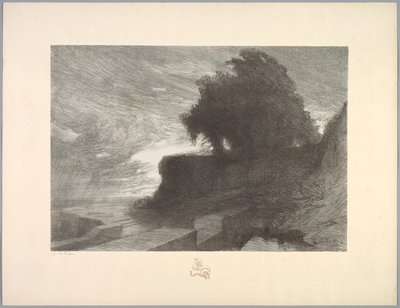 風景の組曲: 風景、プレート 4、ノート、スネーク 作： Charles Marie Dulac