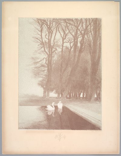 風景の組曲: 風景、プレート 6、ノート、ユリ 作： Charles Marie Dulac