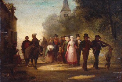 村の結婚、1872 作： Charles Marie Lhuillier