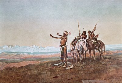 太陽への祈り 作： Charles Marion Russell