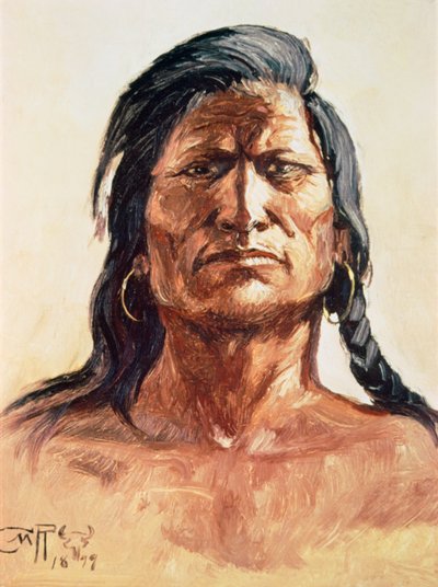 ショショーン族の部族長 作： Charles Marion Russell