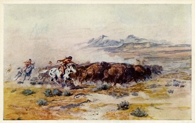 CMラッセルのバッファローハント 作： Charles Marion Russell