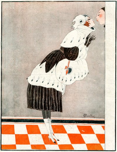 さようなら、そしてありがとう！ メイクに気をつけて - la Vie Parisienne のイラスト 作： Charles Martin