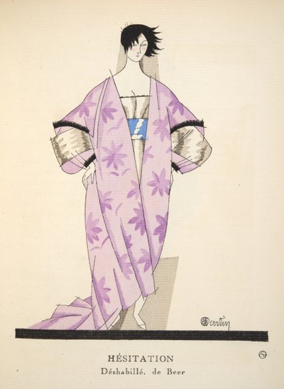 Gazette de Bon Ton、パブからためらい。 1920（印刷ステンシル） 作： Charles Martin
