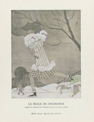 ラベルドゥシャモニー、パブ。 1924（ステンシルプリント） 作： Charles Martin