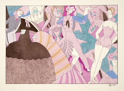 Sports＆Entertainmentのカーニバル、パブ。 1914（ステンシルプリント） 作： Charles Martin
