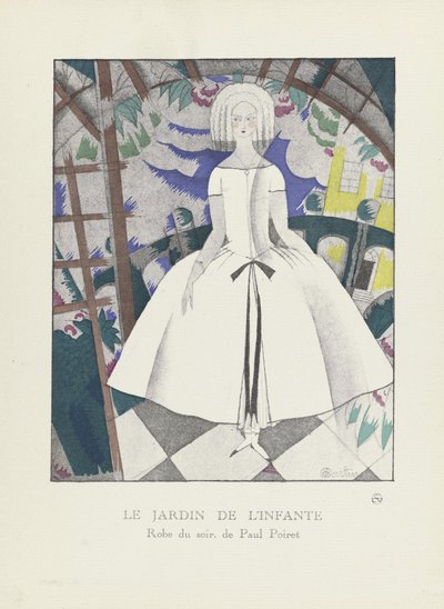 ルジャルダンドゥリンファンテ、ファッションプレートコレクション、1920年（ステンシルプリント） 作： Charles Martin
