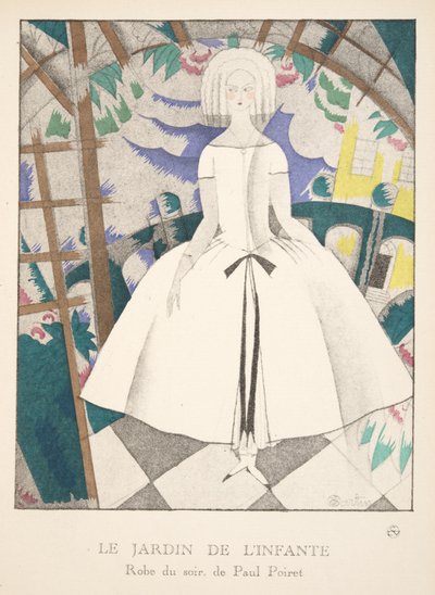ルジャルダンドゥリンファンテ、ファッションプレートコレクション、1920年（ステンシルプリント） 作： Charles Martin