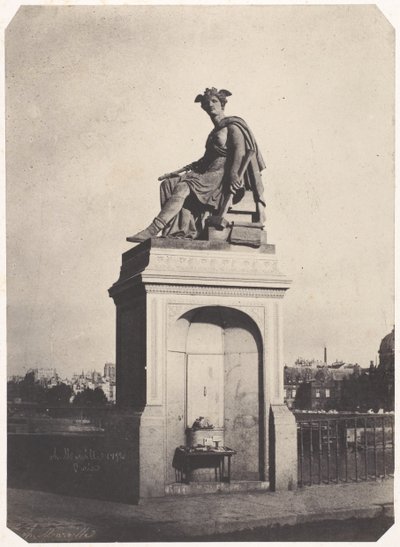 [業界の寓意的な彫刻、ポン・デュ・カルーゼル]、1852年。 作： Charles Marville