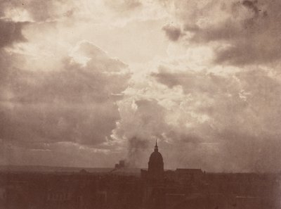 パンテオンの上の雲の習作、パリ、1856年（写真） 作： チャールズ・マーヴィル