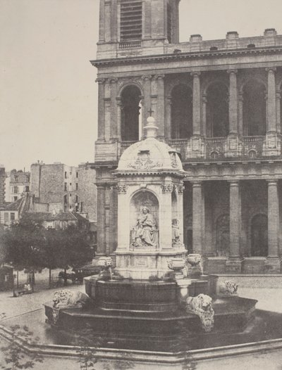サン・シュルピスの噴水 作： Charles Marville