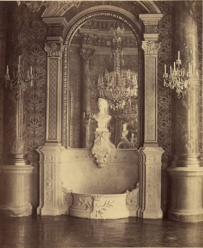 [宮殿の内部、おそらくパリのホテル・ド・ヴィル]。 作： Charles Marville