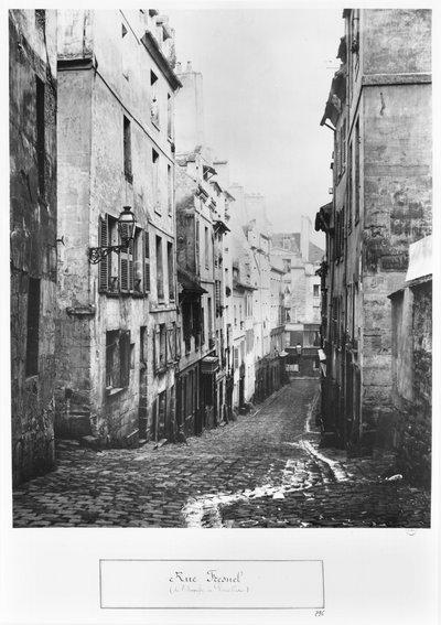フレネル通り、1858-78年、パリ、ベルサイユの行き止まりから 作： Charles Marville