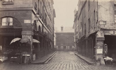Rue du Contrat-Social、rue de la Tonnellerie、1864-1865。 作： Charles Marville