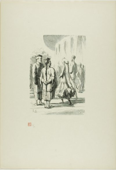 万国博覧会にて：本当の中国人は誰か？ 作： Charles Maurand