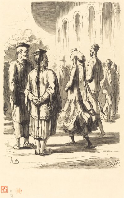 万博：中国人が多いのは？ 作： Charles Maurand after Honoré Daumier