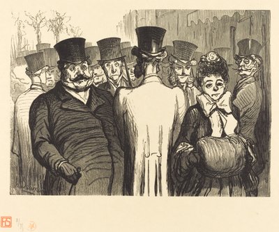 イタリア人の大通り 作： Charles Maurand after Honoré Daumier